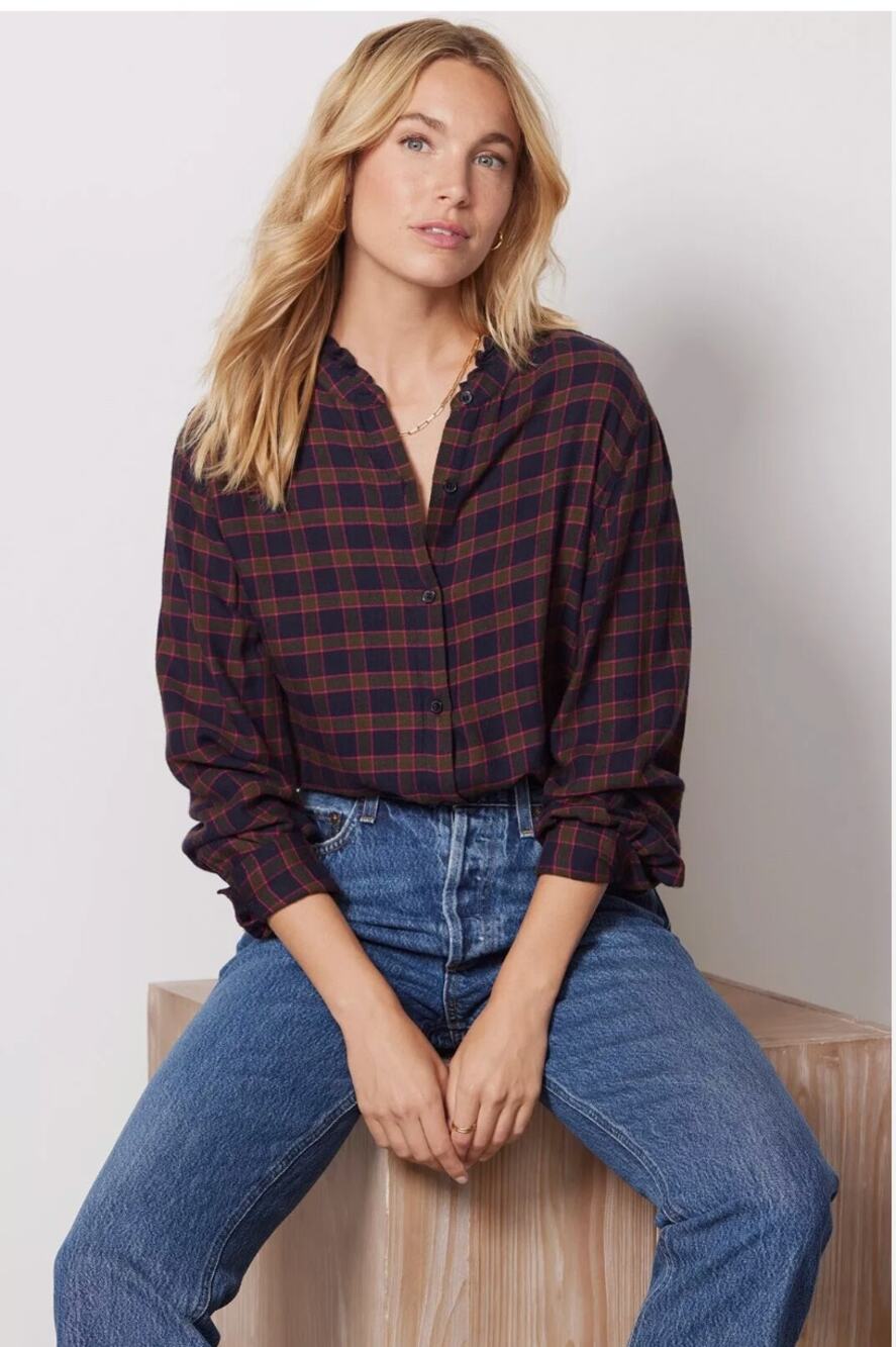 RAILS NWT Andi Plaid Button Down Shirt // XS